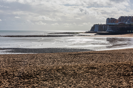 The beautiful seaside town of Broadstairs, Kent, England in Winter