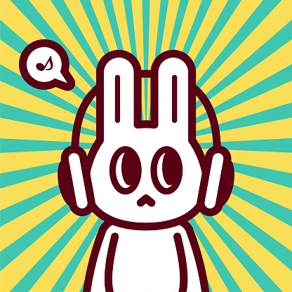 Animal Characters Vector Art Illustration
A cute cool bunny wearing a headset.