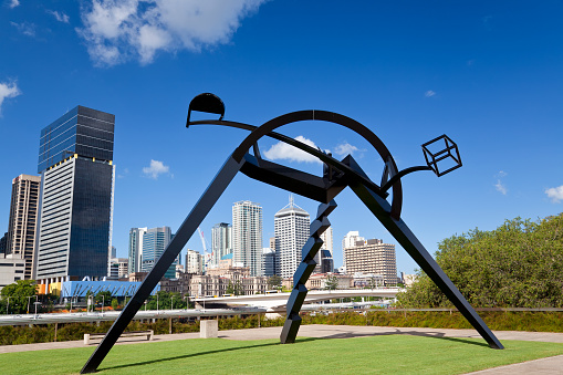 Sculpture outside Gallery of Modern Art on April 4 2012, Brisbane, Queensland, Australia