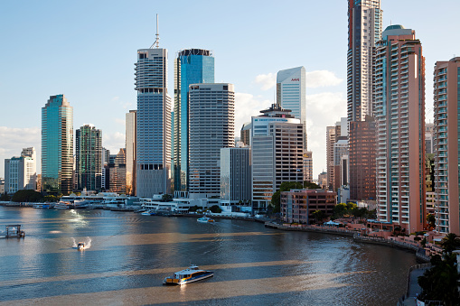 Brisbane skyline on April 4 2012, Queensland, Australia