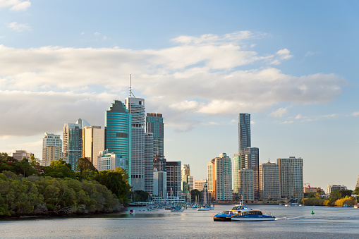 Brisbane skyline on April 5 2012, Queensland, Australia