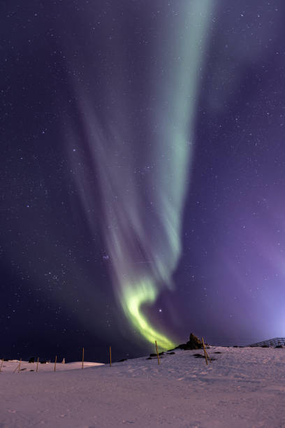 istock Clear sky with northern lights. 2063159058