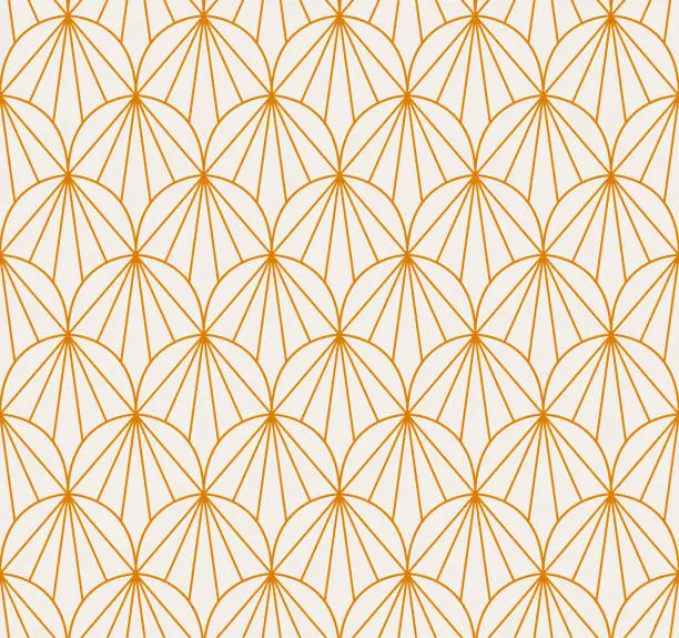 Vector illustration of Modern cute art deco seamless pattern. Trendy abstract texture. Vector geometric background.