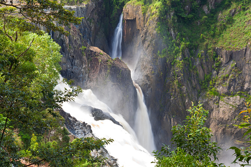 Beautiful Satoddi waterfall located in dense forest of Uttara Kannada district  in Karnataka state, India