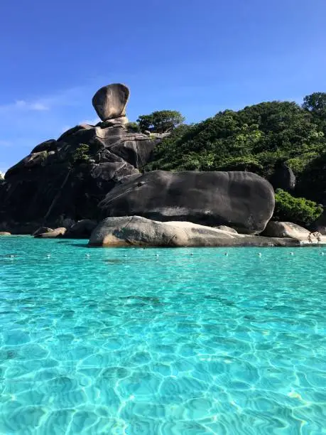 The Similan Islands is a archipelago in the Andaman Sea off the coast of Phang Nga Province in southern Thailand.The Similan Islands is one of the best-known island groups in the Andaman Sea, because of their amazing clear-blue waters.