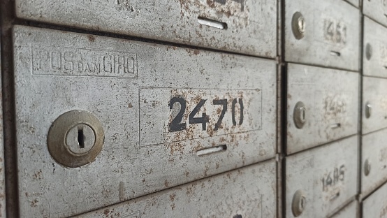 Dutch vintage red mailbox