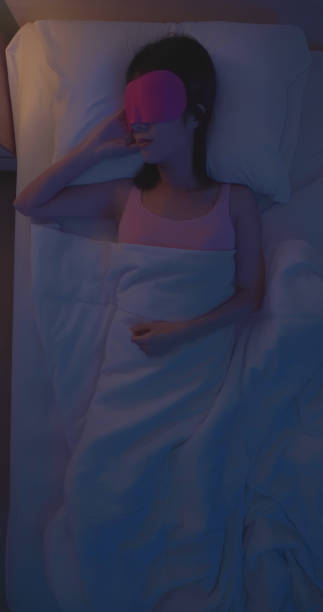istock asian woman night sleep mask 2063300901