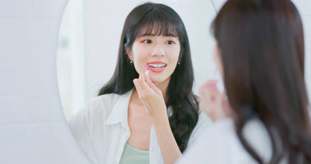 istock asian woman use interdental brush 2063303036