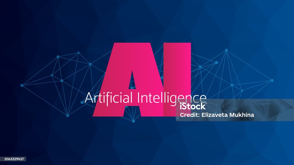 Ai Programming Triangle Pattern Artificial Intelligence Triangle Blue Gradient Background Network ...