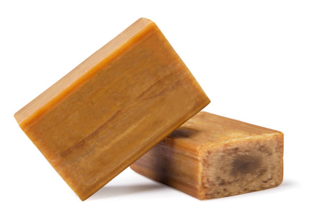 istock Two bars of laundry soap on a white background. Isolated 2063336703