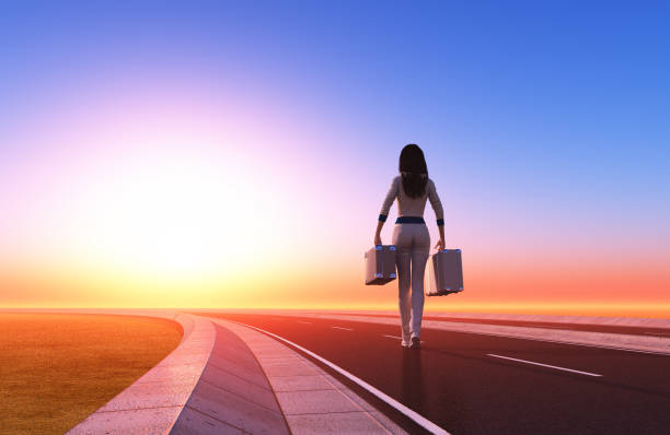 istock Girl on a suitcase 2063346348
