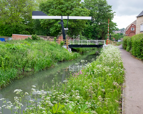 Canal Bridge With Counterweight Lift