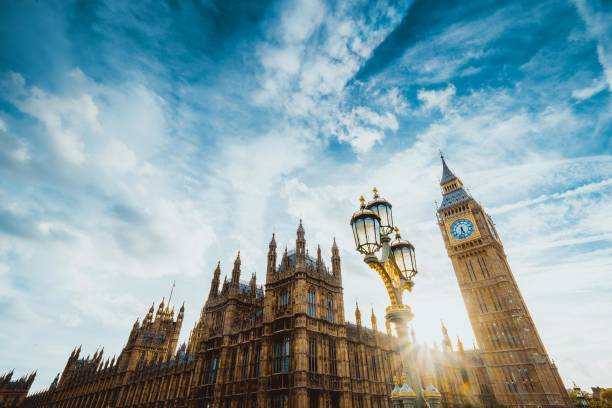 houses of parliament in london - westminster abbey city of westminster awe uk ストックフォトと画像