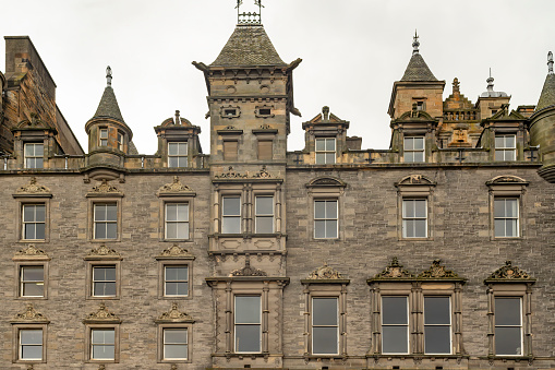 Regular windows on Edinburgh Buildings.