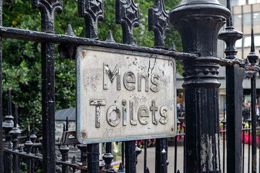 Men's public toilet block in Edinburgh