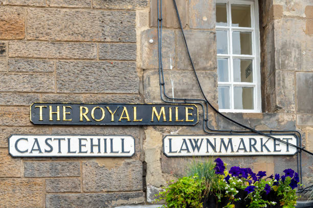 istock Edinburgh's Royal Mile signs 2063552321
