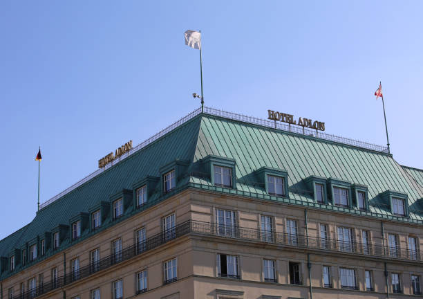 Berlin, Germany-February 27,2015:The Hotel Adlon Kempinski Berlin is a luxury hotel in Berlin, Germany. It is on Unter den Linden, the main boulevard in the central Mitte district, at the corner with Pariser Platz, directly opposite the Brandenburg Gate.