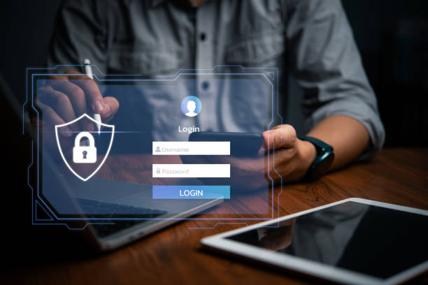 istock A user securely signs into a protected online account, ensuring privacy and cybersecurity. 2063560857