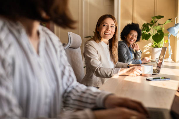 istock Businesswoman at her Desk 2063661892