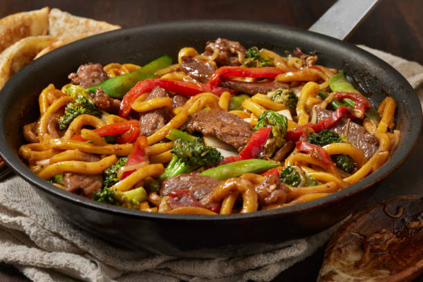 istock Pepper Beef and Noodle Stir Fry 2063690755