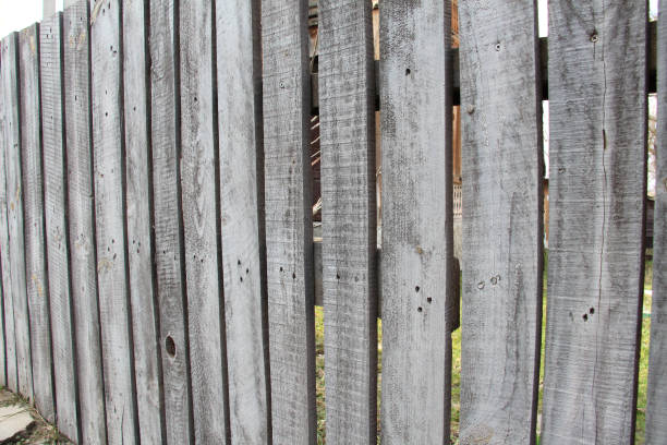 istock A simple wooden fence 2063708545