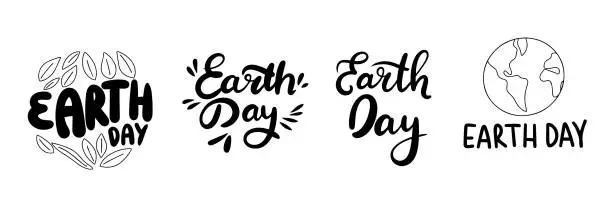 Vector illustration of Collection Earth Day