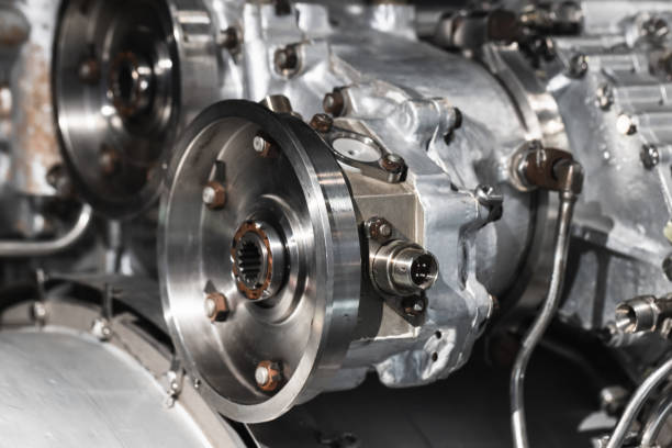 istock Turbojet engine details, close up photo 2063765905