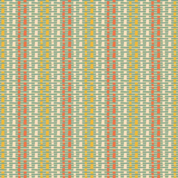 Vector illustration of Retro style woven stripes