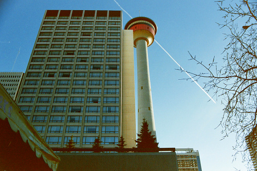 Calgary, Alberta, from old camera film in 1987.
