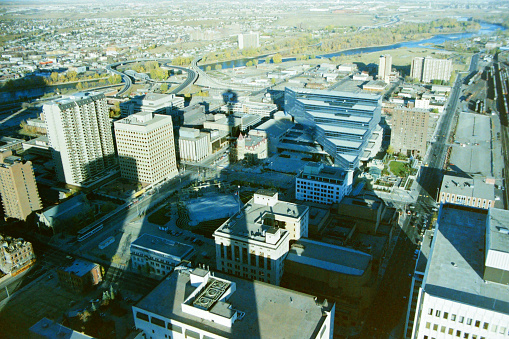 Calgary, Alberta, from old camera film in 1987.