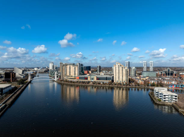 istock Salford Quays and Millennium Bridge 2063876570