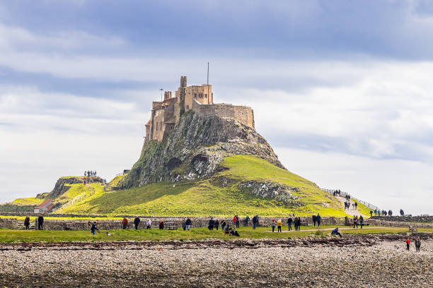 The castle on the Holy Island of Lindisfarne