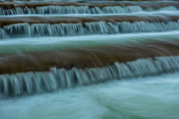 Close Up Of Waterfall In forest