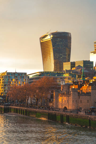 20 fenchurch street or walkie talkie building - património mundial da unesco - fotografias e filmes do acervo