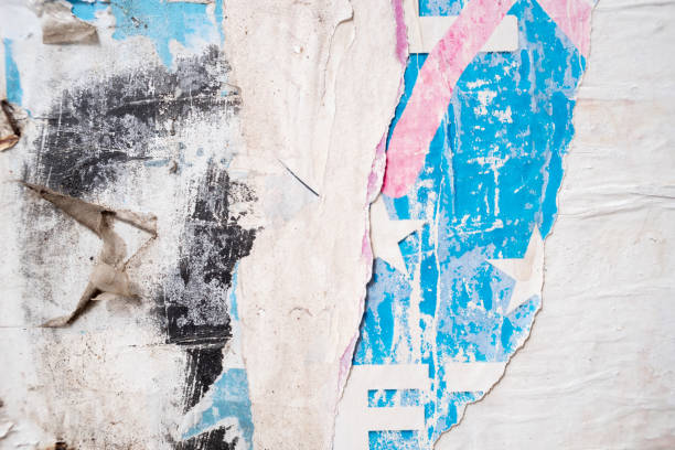 istock Torn and ripped street poster background 2063983922