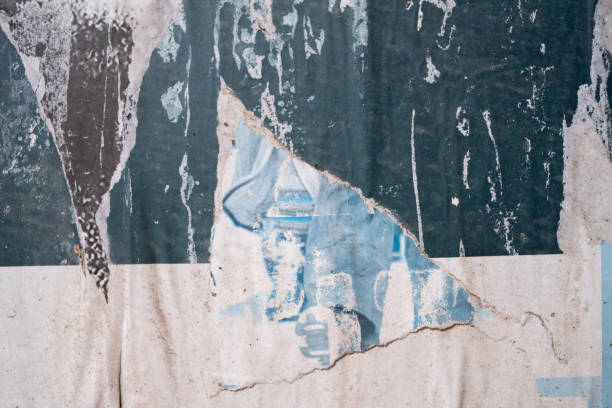 istock Torn and ripped street poster background 2063984446