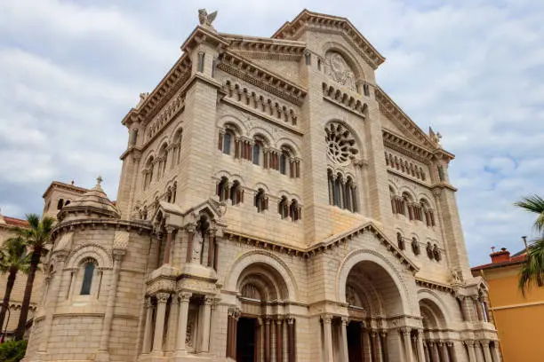 Photo of Facade of Saint Nicholas Cathedral in Monaco-Ville, Monaco