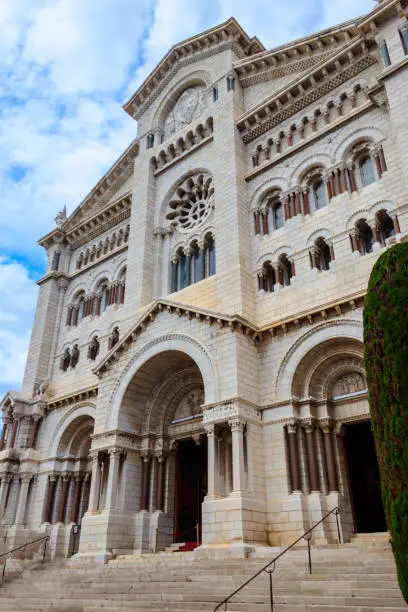 Photo of Facade of Saint Nicholas Cathedral in Monaco-Ville, Monaco