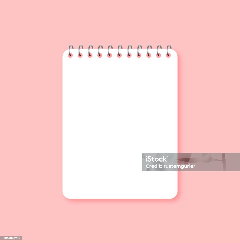 Drawing Notebook Templete Unlined Notebook Template Stock Illustration - Download Image Now ...