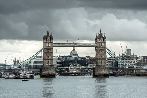 Shot of the iconic Tower Bridge in London