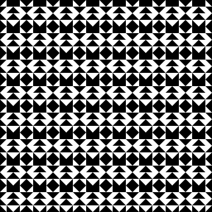 Triangles, rhombuses, diamonds, figures seamless pattern. Tribal wallpaper. Ethnic ornate. Geometric image. Folk ornament. Geometrical background. Retro motif. Ethnical textile print. Abstract vector.