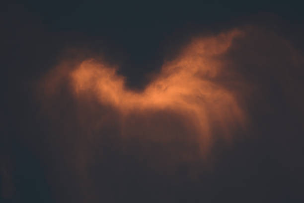 fire in the sky - anime like clouds during dusk - lofi aesthetic vibes sky - orange clouds during sunset