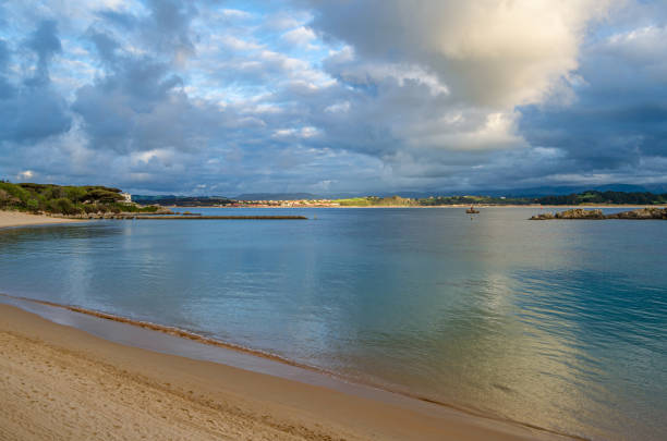View of a beach in the city of Santander, Cantabria, northern Spain