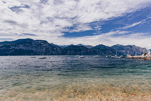 Lago di Garda and Alps around it - Italy