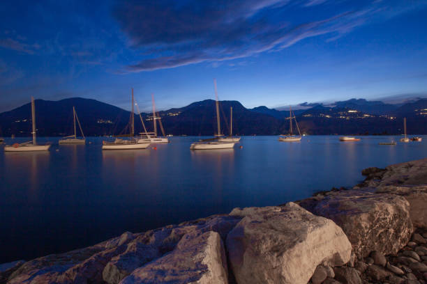 Lago di Garda and Alps around it - Italy