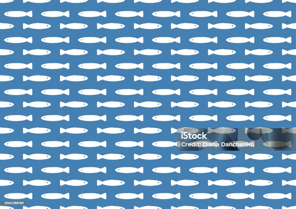 Fish Pattern Stock Textured Fish Pattern Stock Illustration - Download Image Now - Animal ...