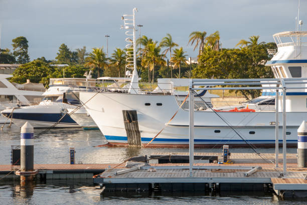 istock Boats moored at Glory Marine in Rio de Janeiro. 2064344940
