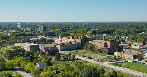 istock Drone Shot of Gary, Indiana 2064424139