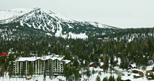istock Snowcapped Mountain in Mammoth Lakes, CA - Aerial 2064457831