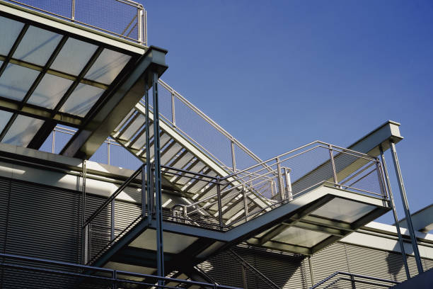 istock Metalic stairs 2064485222